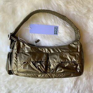 NWT Baggu Cargo Shoulder Bag - Deadstock Brass Metallic